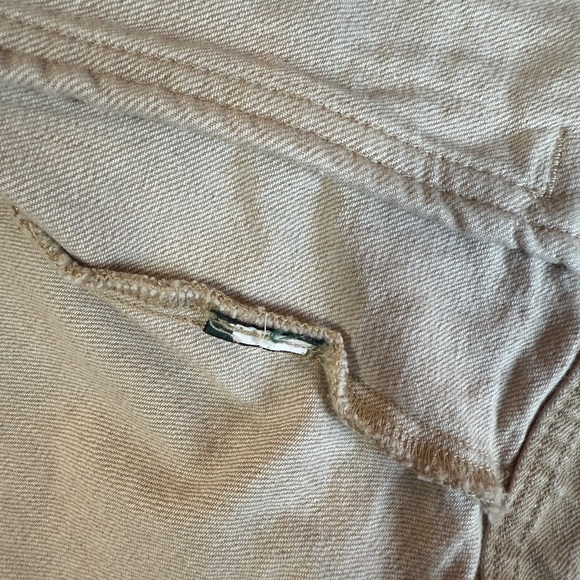 LRL Lauren Jeans Co Cream Denim Trucker Jean Jacket Size S - Picture 8 of 10